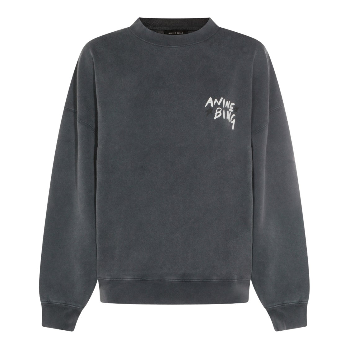 Anine Bing Relaxed-Fit Charcoal Grey Sweater