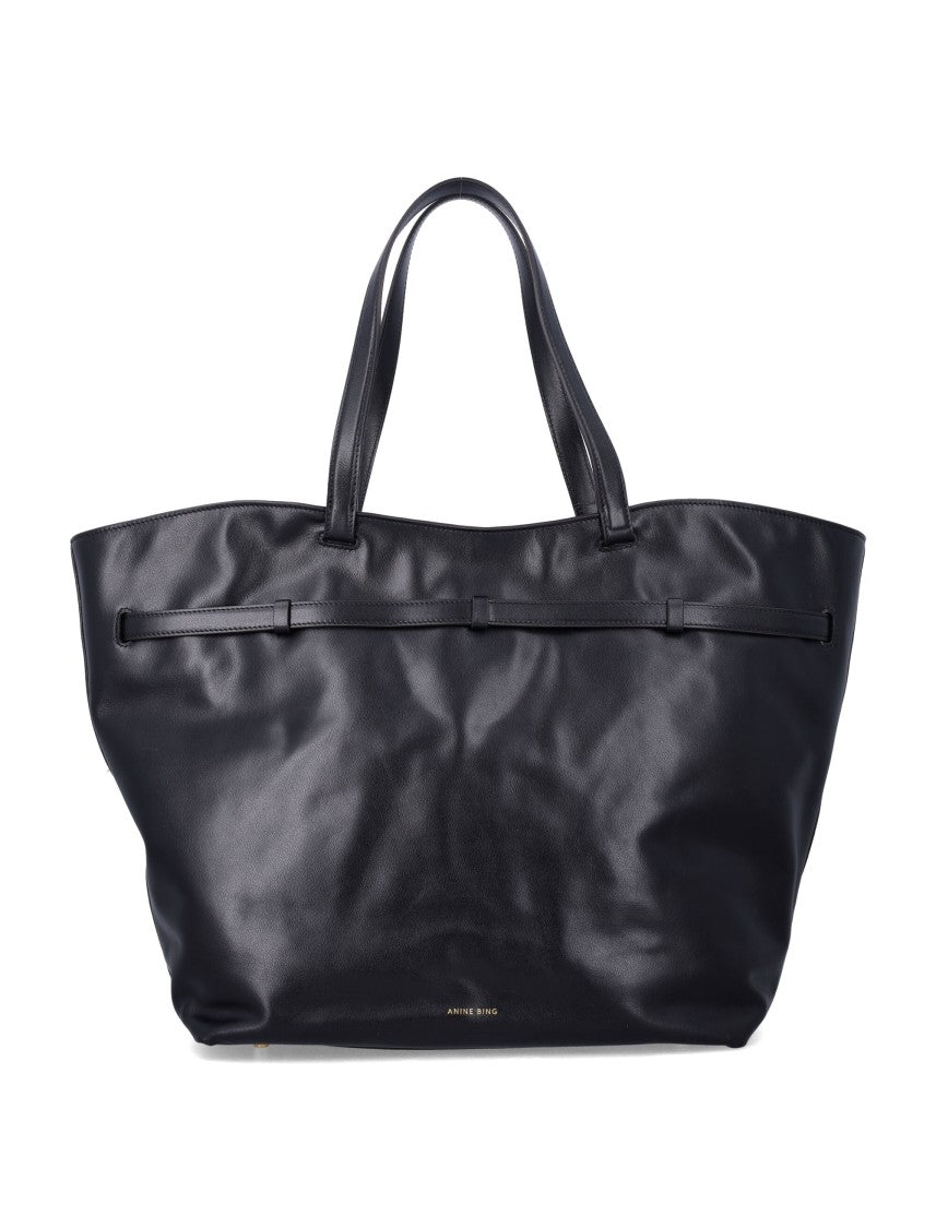 Anine Bing Elly Tote Small Leather Tote Bag