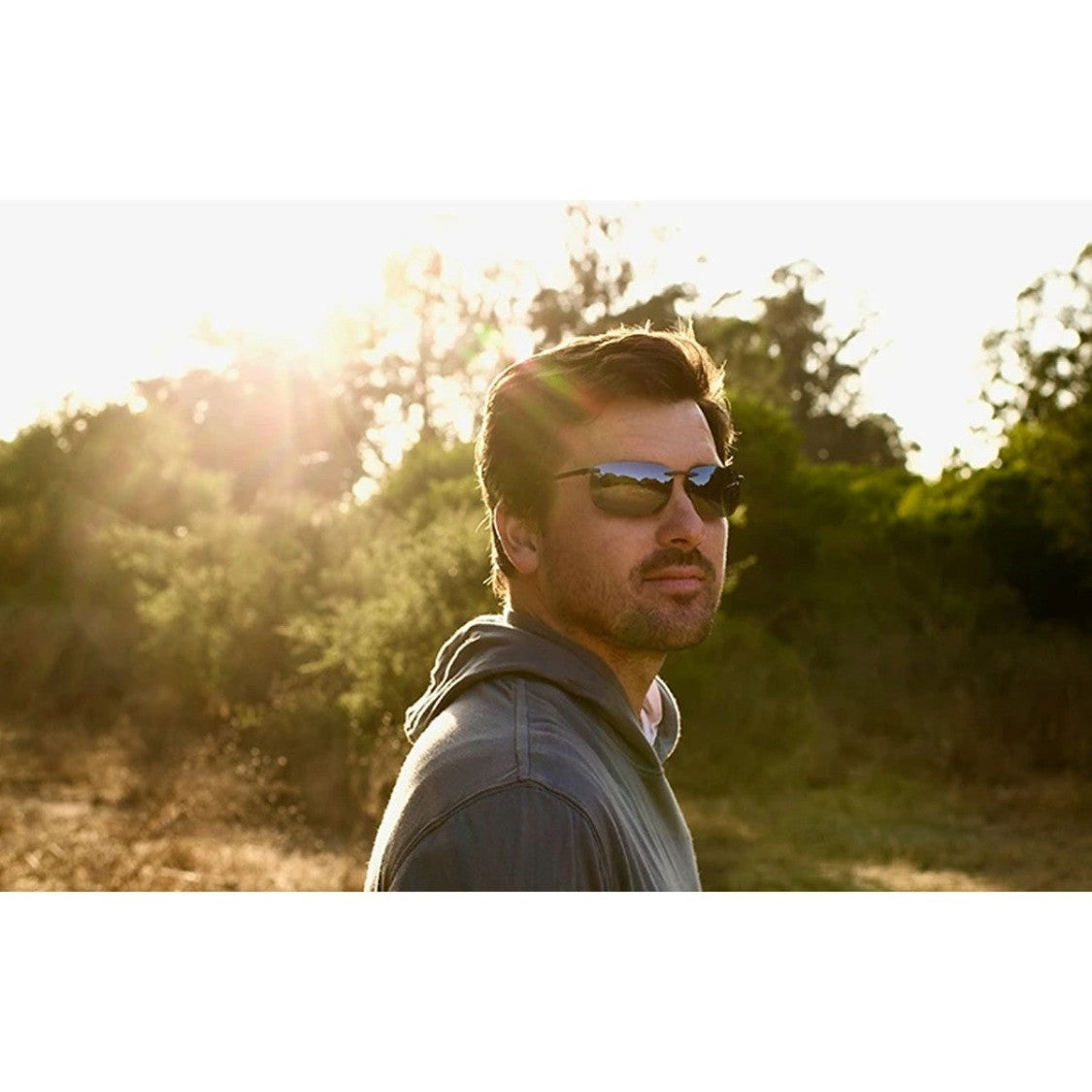 Revo Black Re1170 Serilium Rimless Rectangular Sunglasses