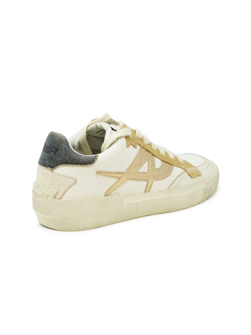 Ash Beige/White Leather S24-Moonlight06 Sneakers