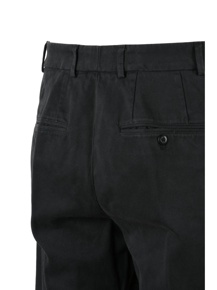 Dondup Black James Straight-Leg Corduroy Trousers