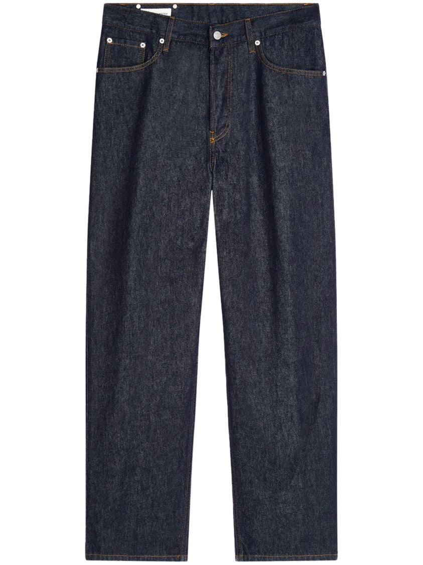 Dries Van Noten Straight-Leg Dark Denim Trousers With Classic Five-Pocket Design