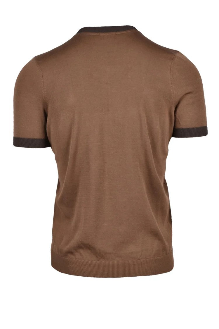 Drumohr Cotton Polo Shirt - Brown