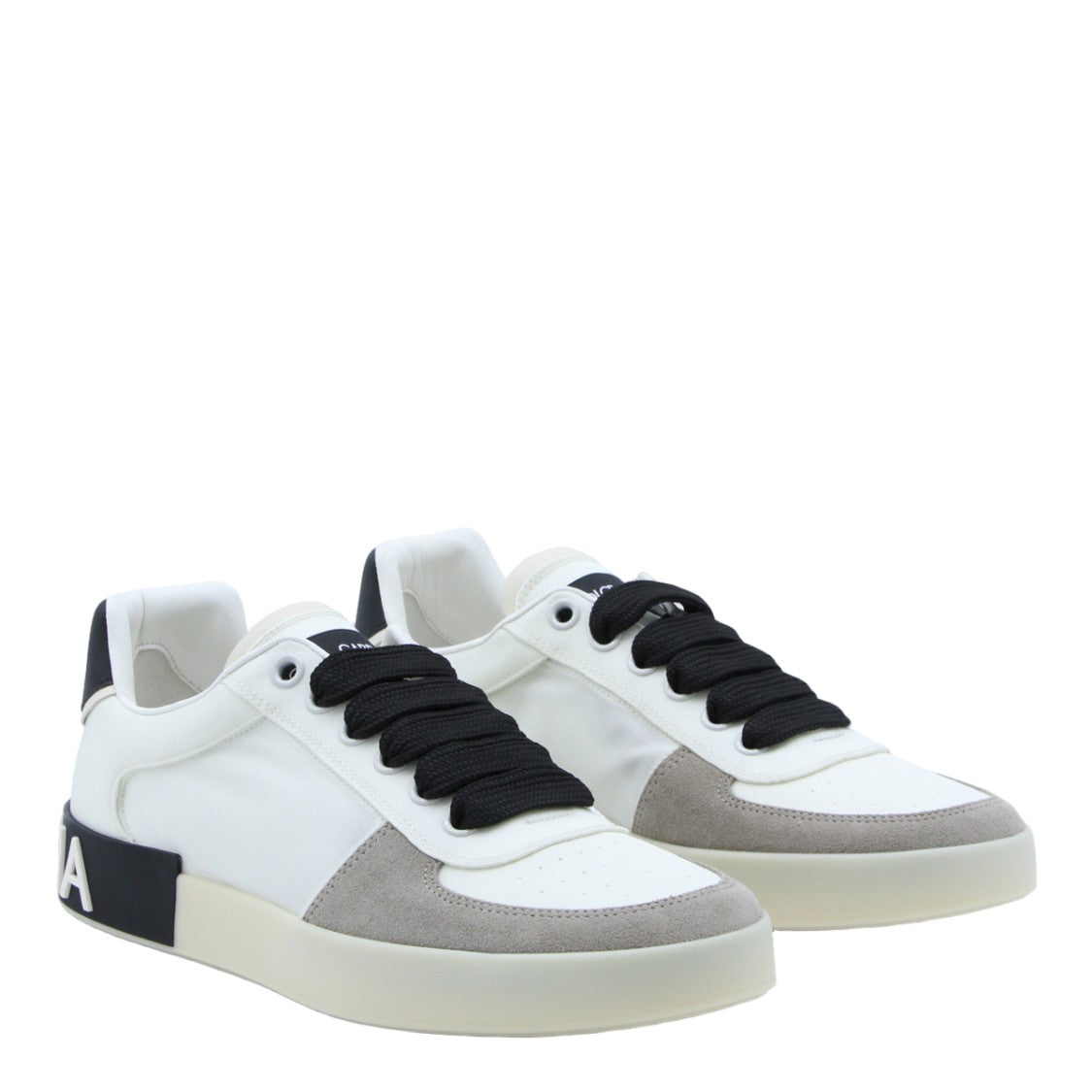 Dolce & Gabbana Timeless White Low-Top Sneakers With Classic Silhouette