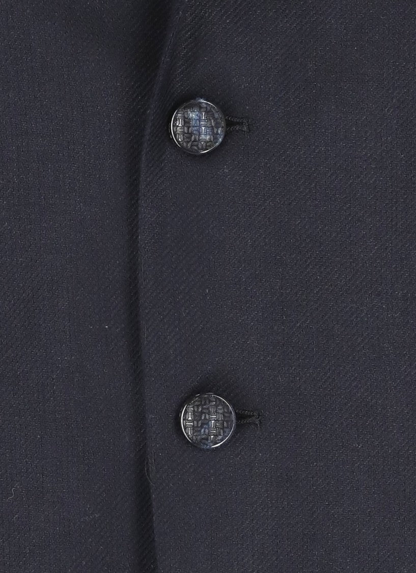 Tagliatore Blue Silk Jacket