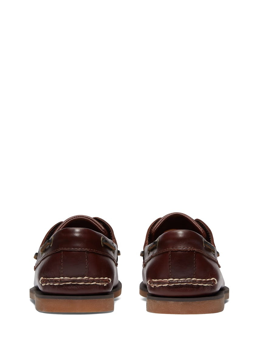 Timberland Moccasin-Style Boat Shoes With Lace-Up Detailing