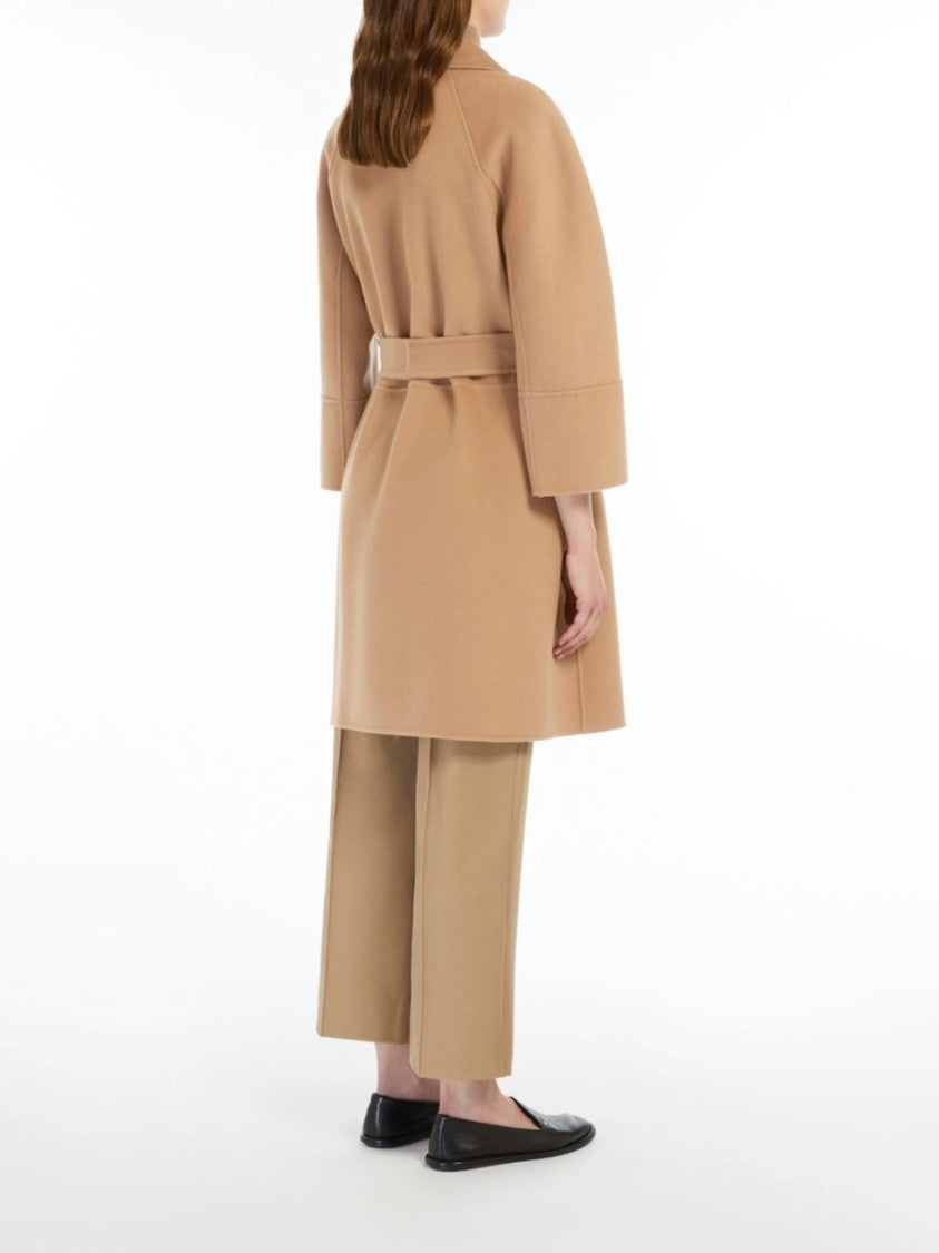Max Mara Brown Arona Belted Mid-Length Coat