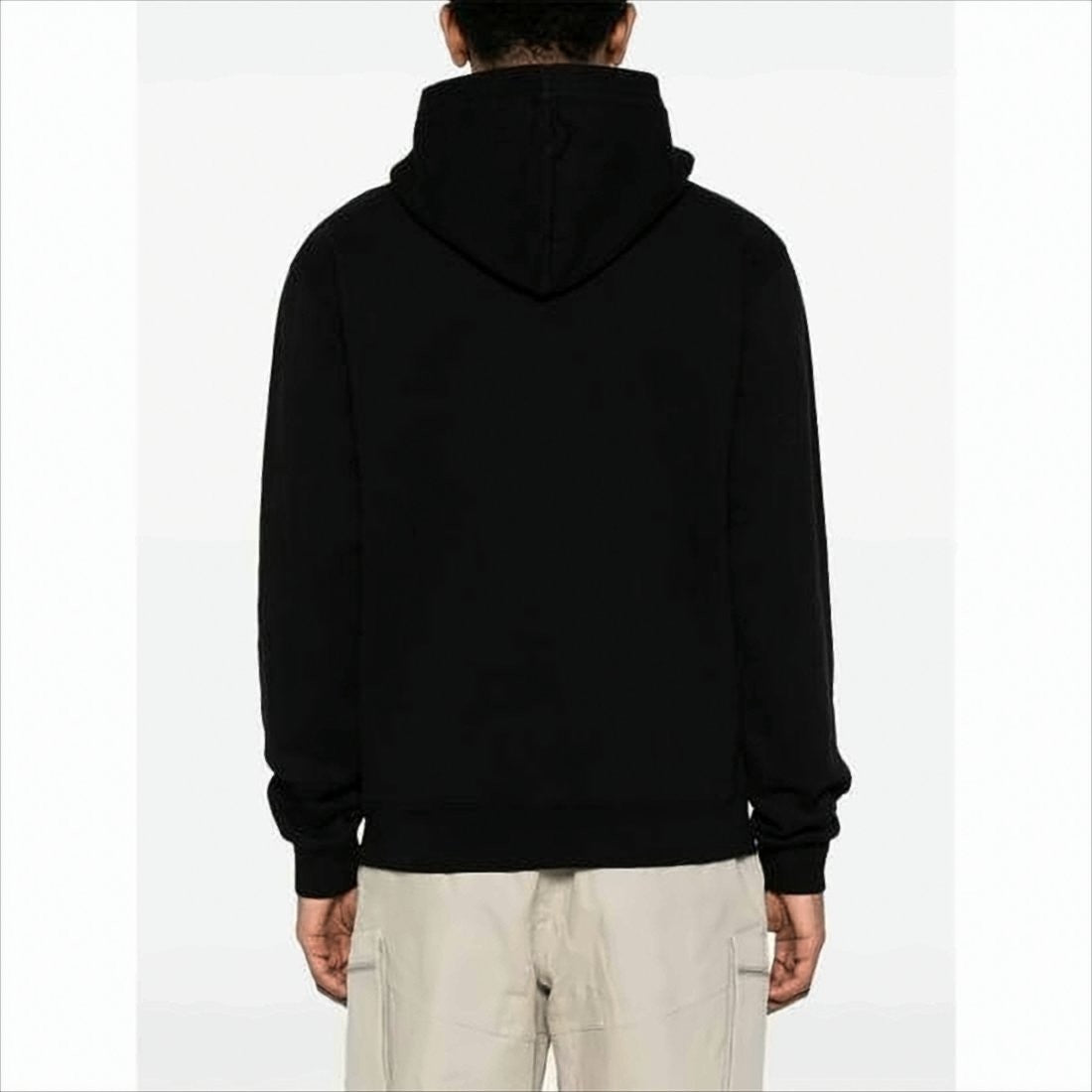Jacquemus Black Hooded Sweatshirt With Minimalist Design