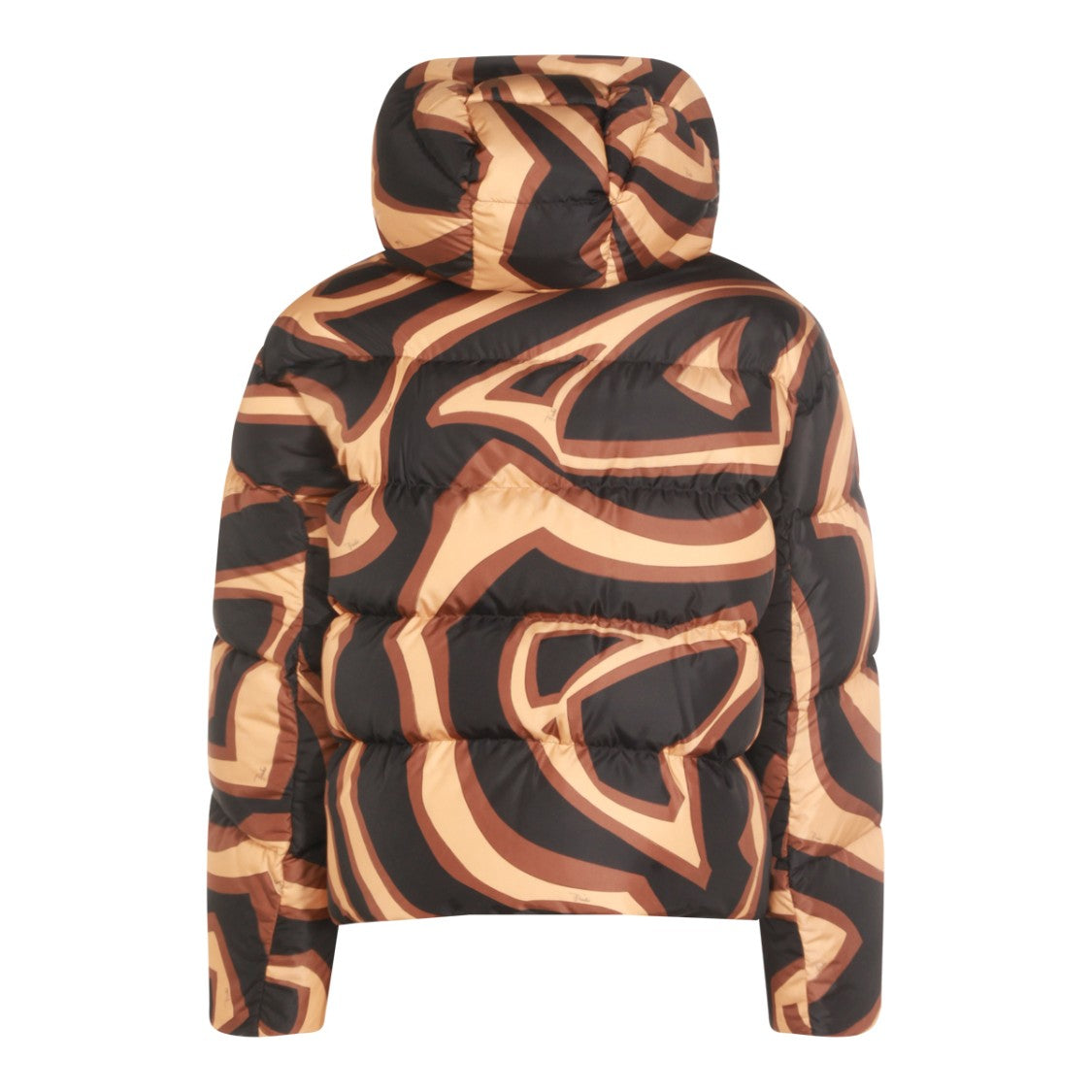 Emilio Pucci Black And Gold Down Jacket