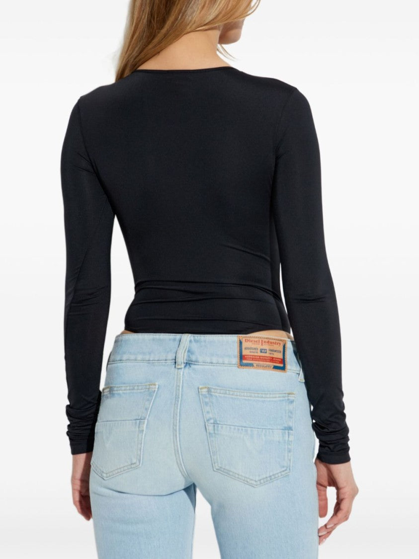 Diesel Fitted Long-Sleeve Bodysuit With Cutout Detail