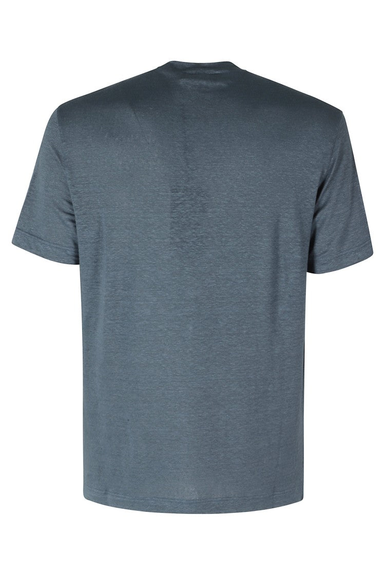 Filippo De Laurentiis Lead Linen-Jersey Crewneck Linen-Blend T-Shirt