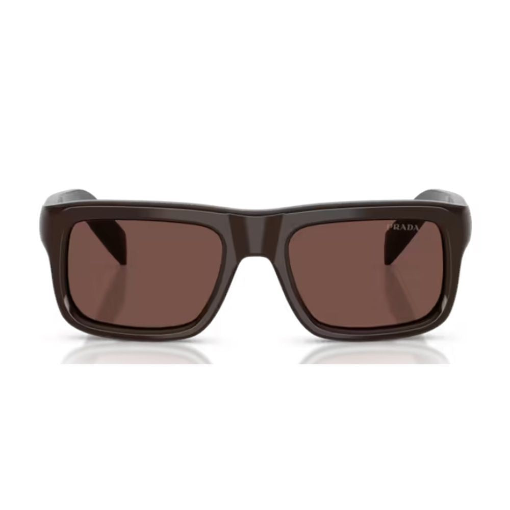 Prada Oversized Rectangular Sunglasses With Architectural Design