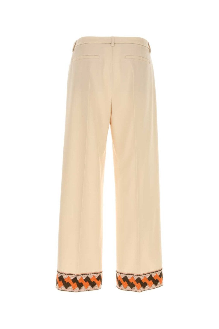 Valentino Garavani Cream Wool Pant