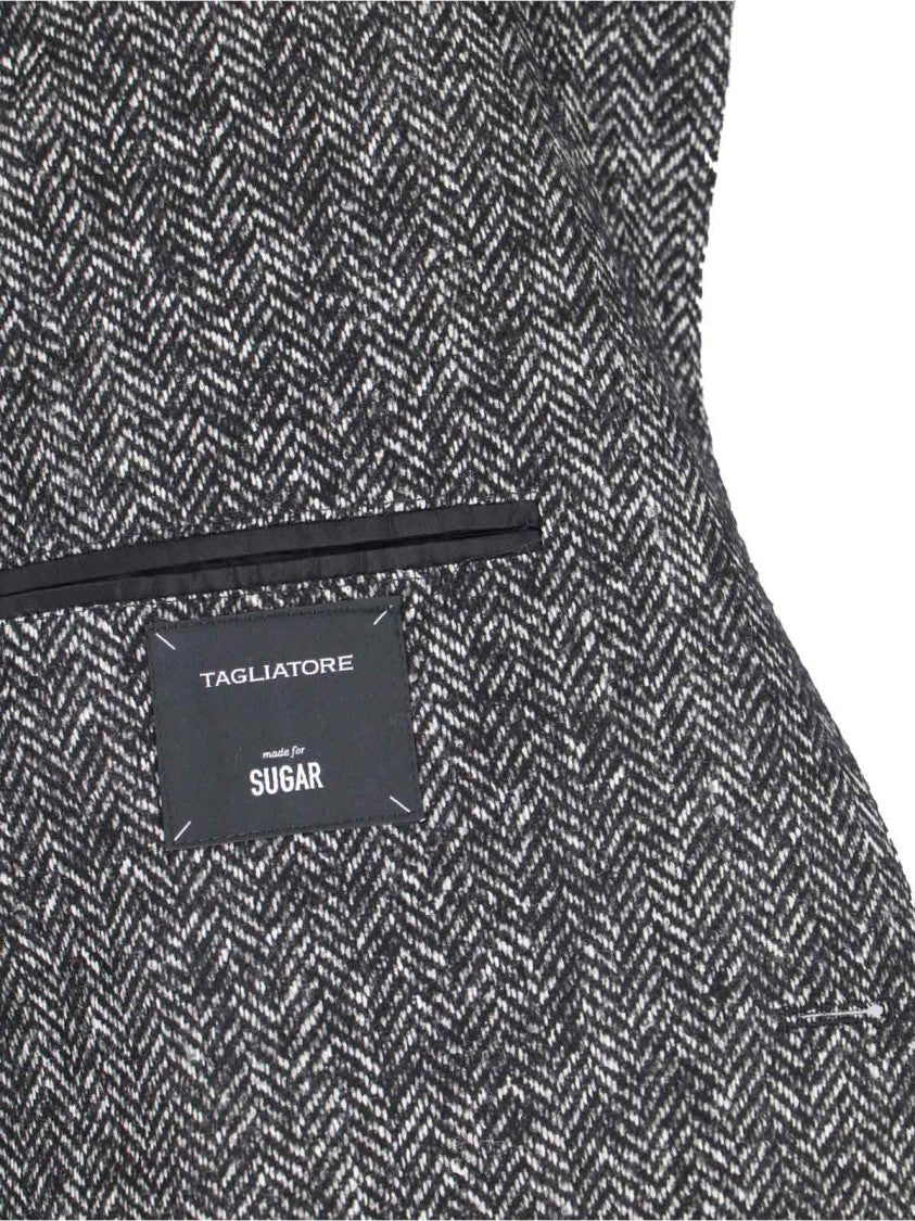 Tagliatore Houndstooth Single-Breasted Blazer