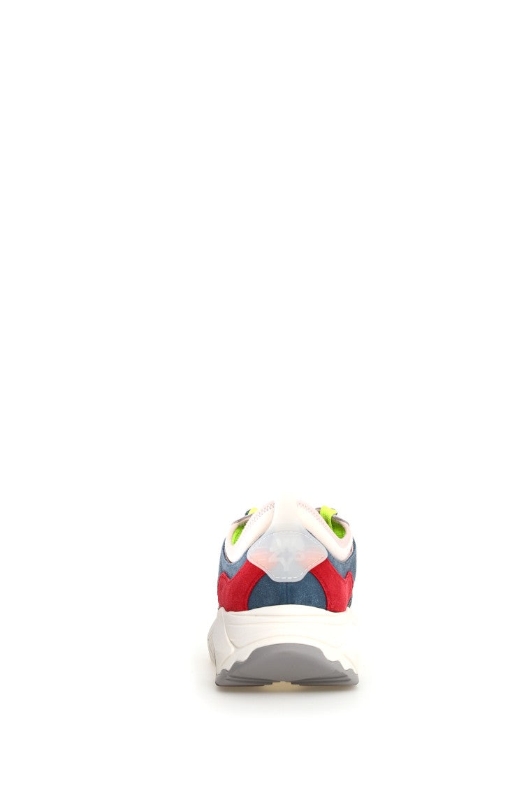 W6yz Multicolor Suede Elevated Rubber Sole Sneakers