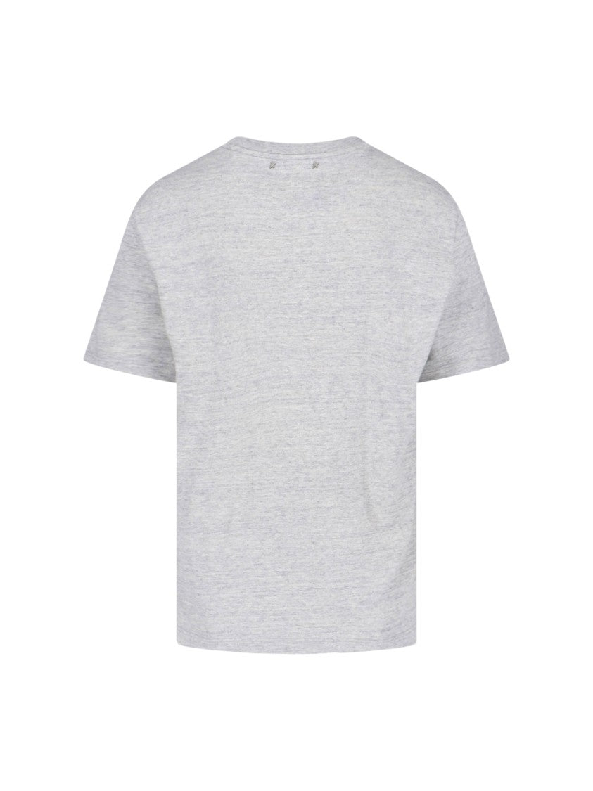Golden Goose "Flag Print" T-Shirt – Grey