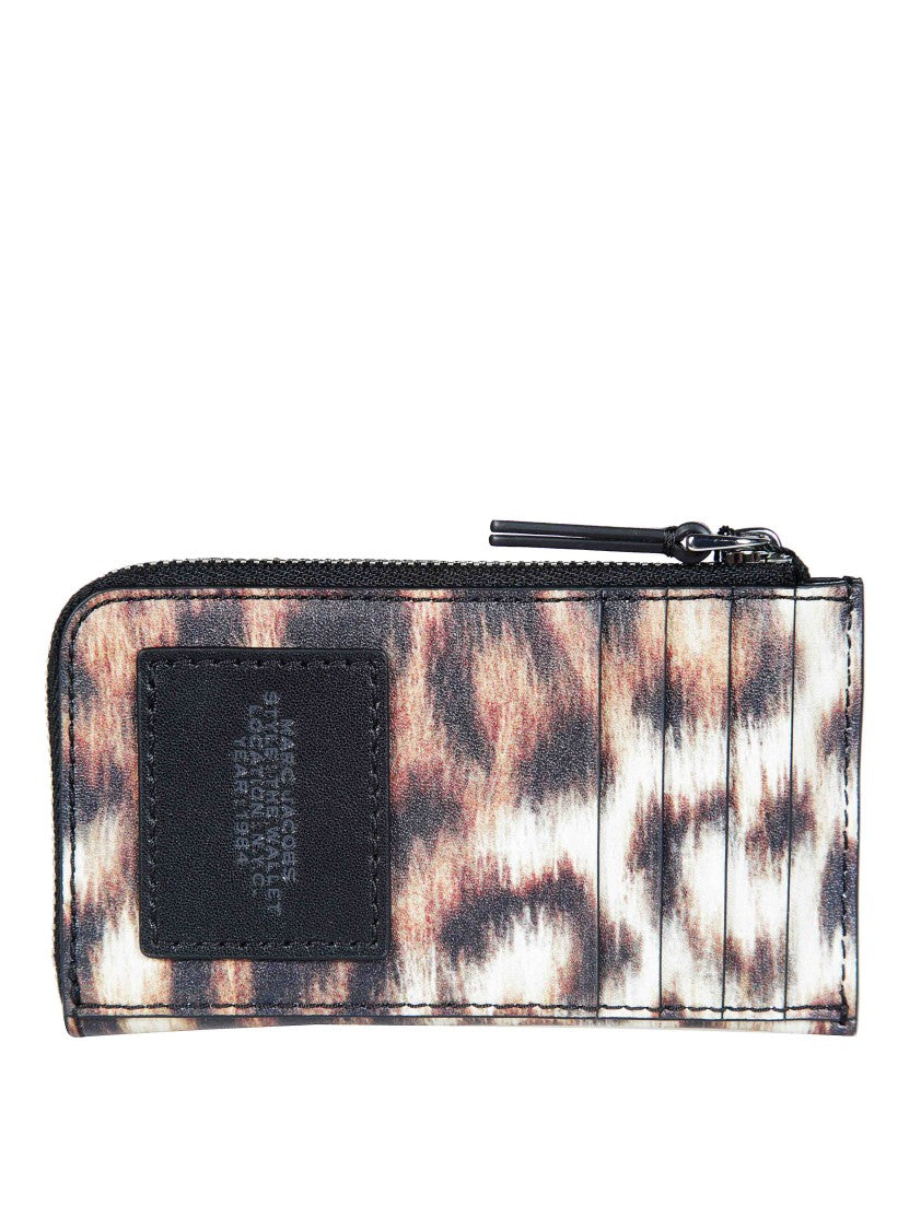 Marc Jacobs The Top Zip Multi Wallet Zip-Around Animal Print Wallet