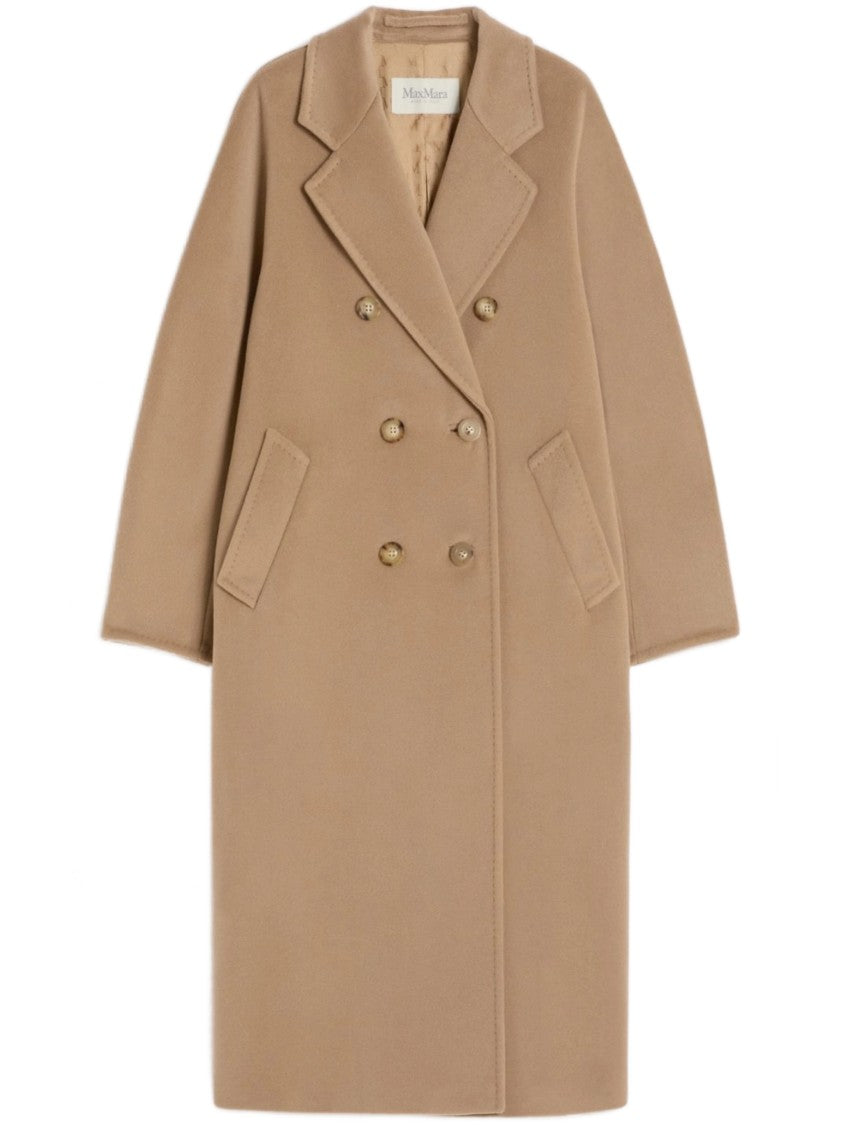 Max Mara Madame Double-Breasted Wool Long Coat