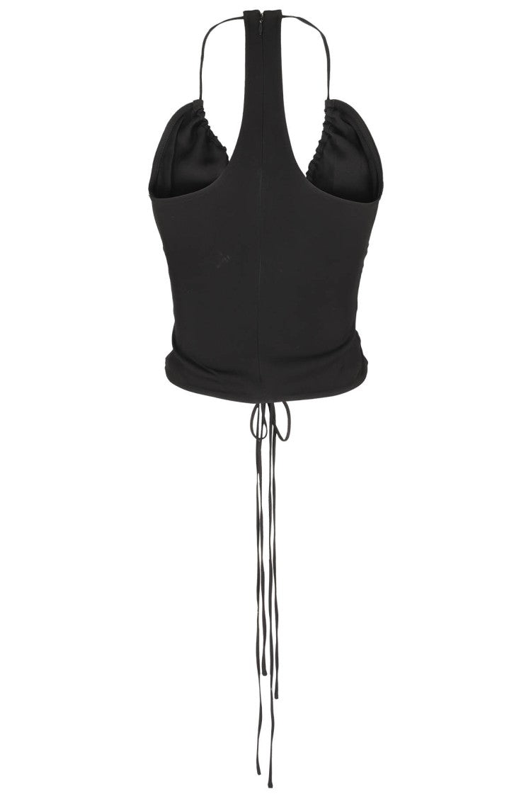 Christopher Esber Ruched Disconnect Halter Top