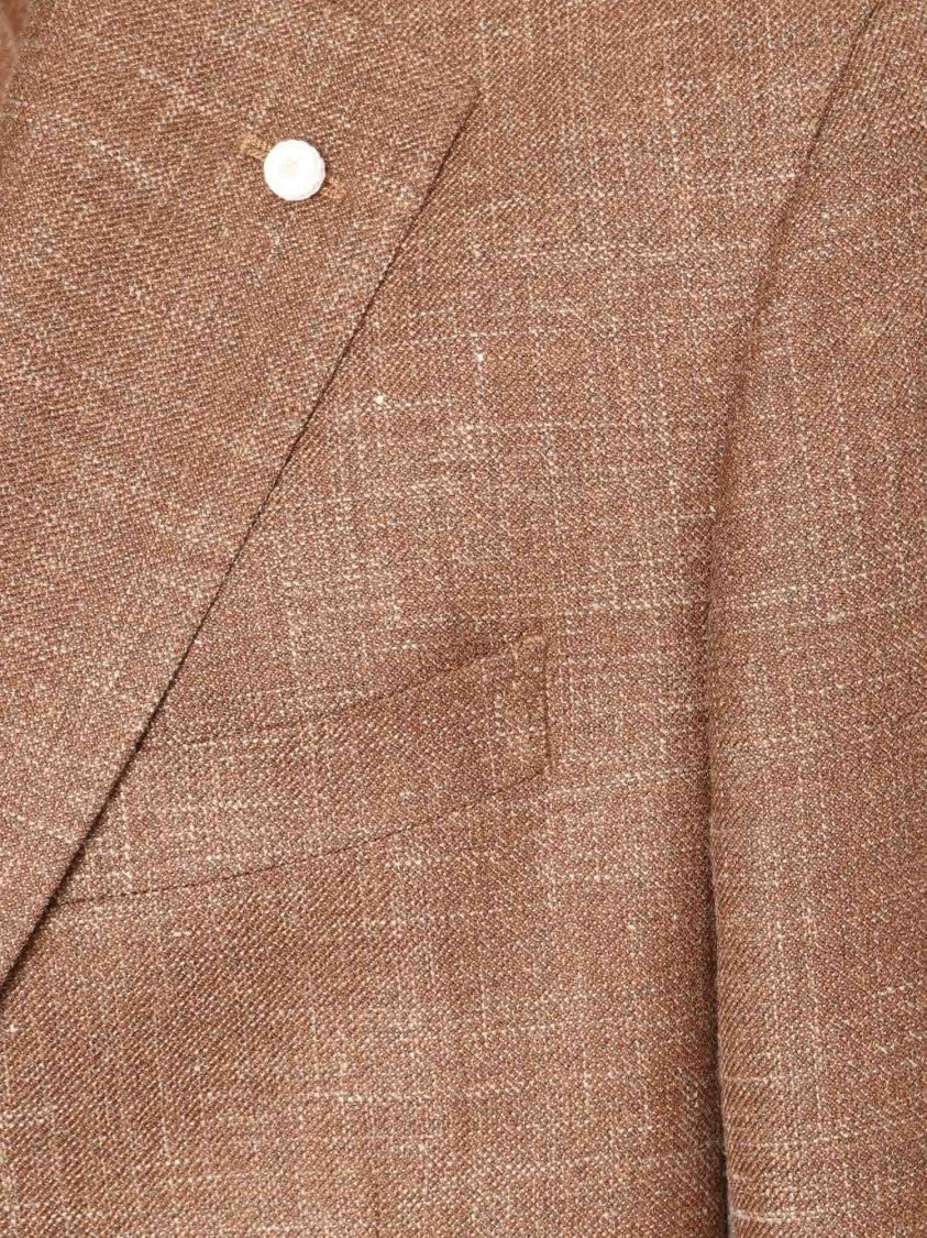 Luigi Bianchi Tailored Brown Virgin Wool Jacket