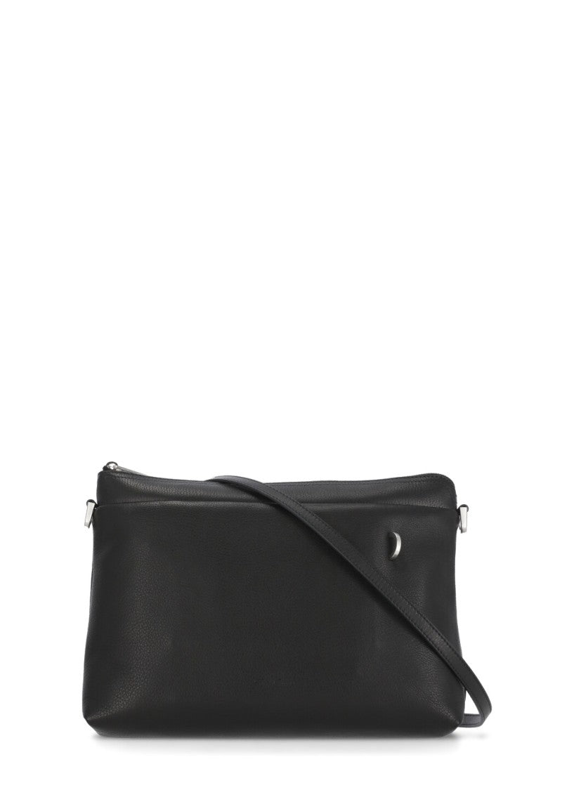 Rick Owens Black Leather Shoulder Bag
