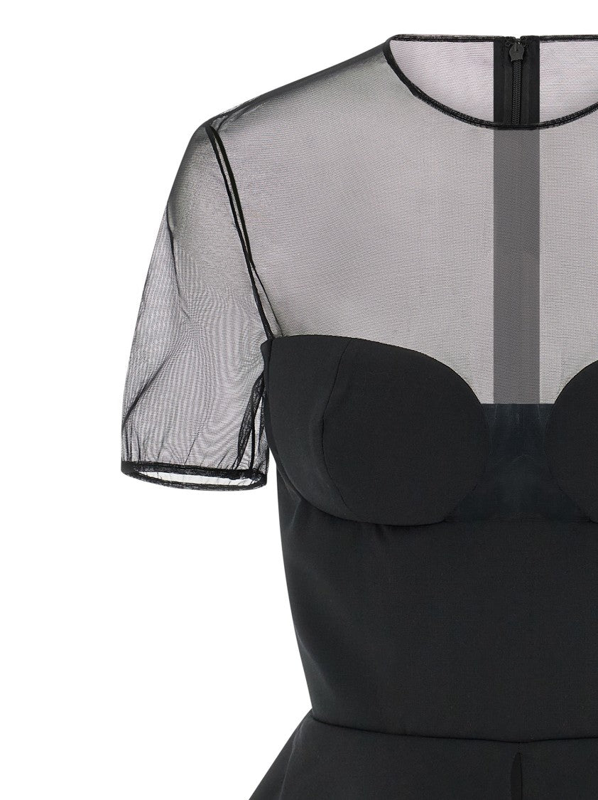 Nensi Dojaka 'Tailored Bustier With Sheer Neckline' Top