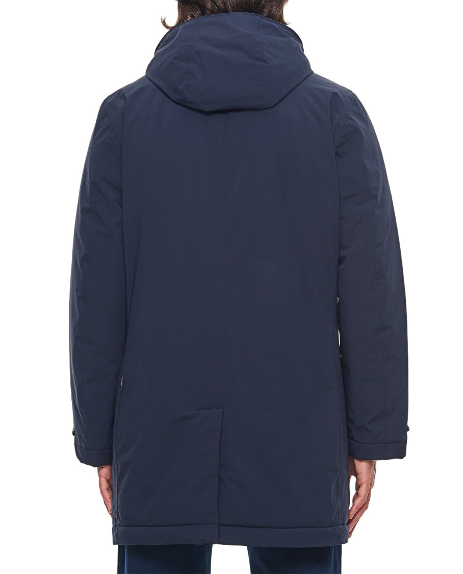 Woolrich Dual-Function 2-In-1 Woolrich Carcoat With Integrated Hoodie