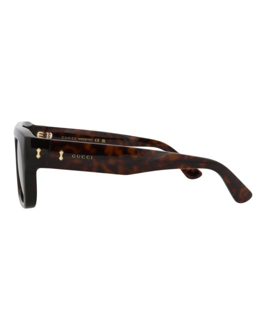 Gucci Square-Frame Sunglasses In Tortoiseshell Recycled Acetate