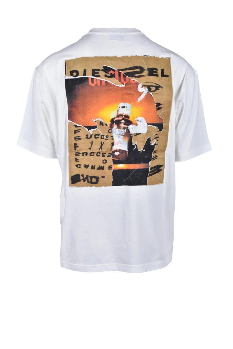 Diesel White Cotton T-Shirt