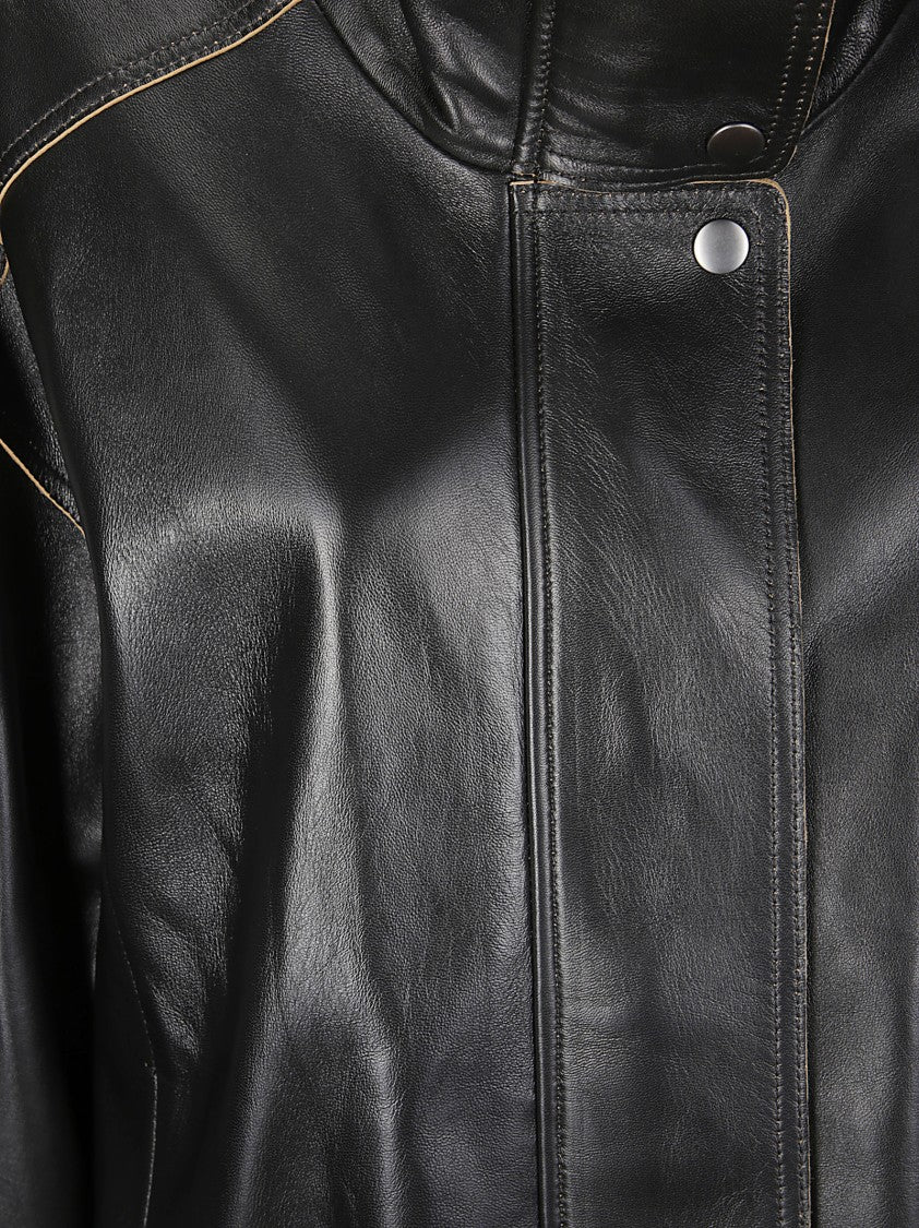 Calvin Klein Soft Lamb Leather Jacket