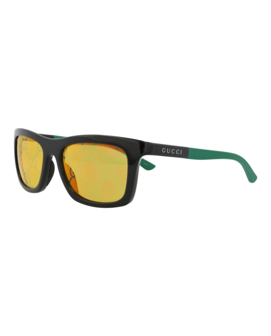 Gucci Square-Frame Injection Sunglasses