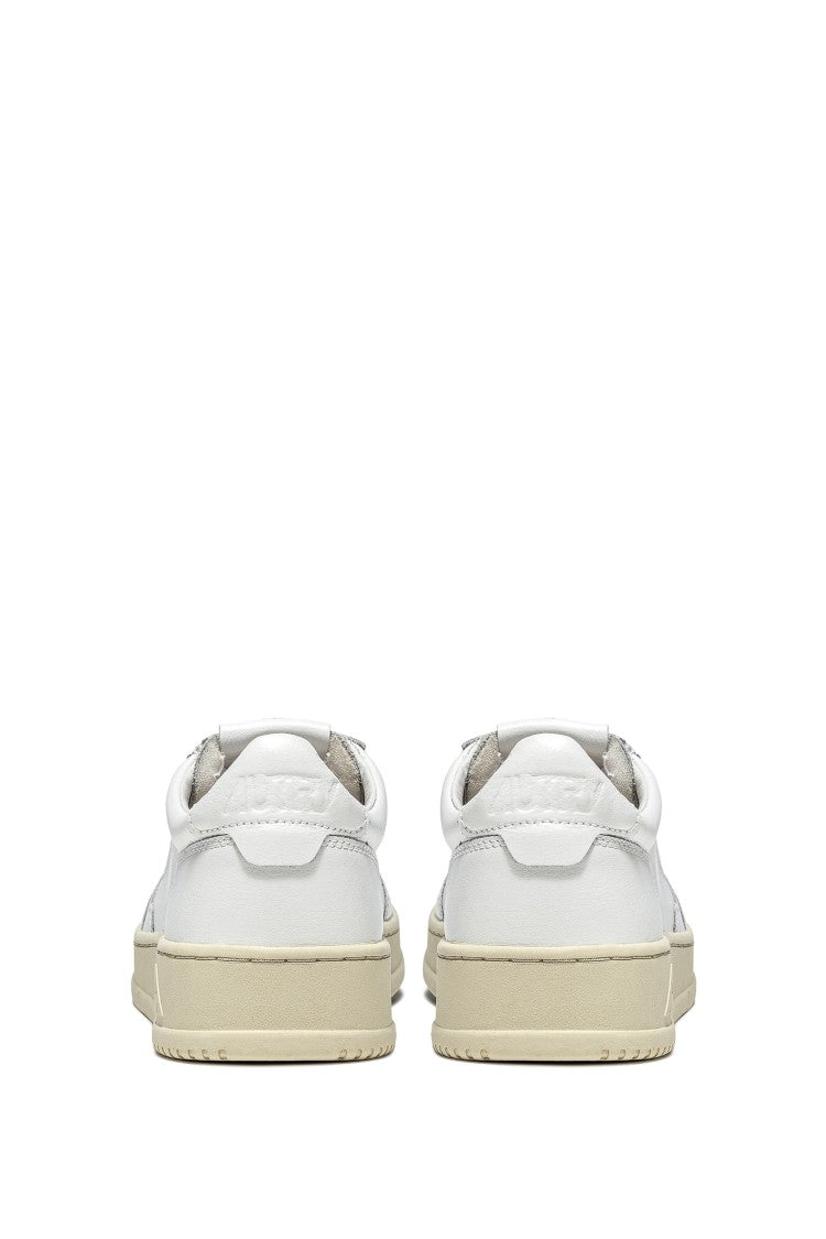 Autry Medalist Women Leather Sneakers White Heel Tab