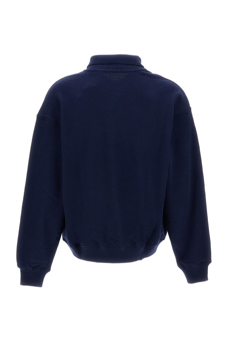 Polo Ralph Lauren Blue Embroidered Polo Neck Sweater