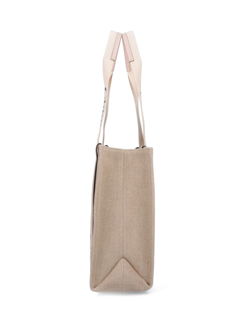 Chloé "Woody" Tote Bag Beige