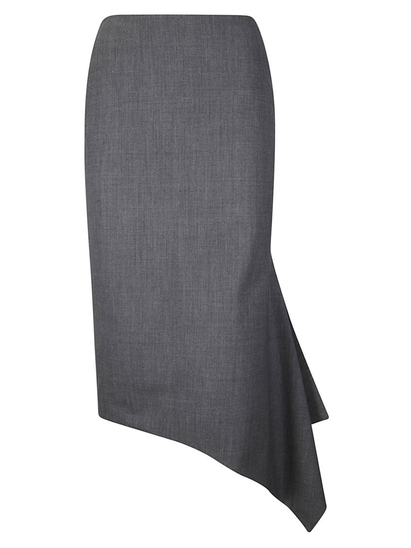 The Latest Longuette Skirt With Asymmetrical Draping