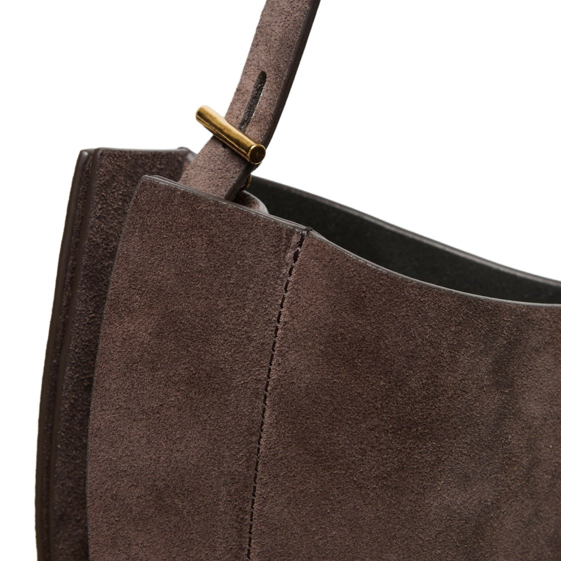 Minobossi Brown Lizzie Suede Handbag