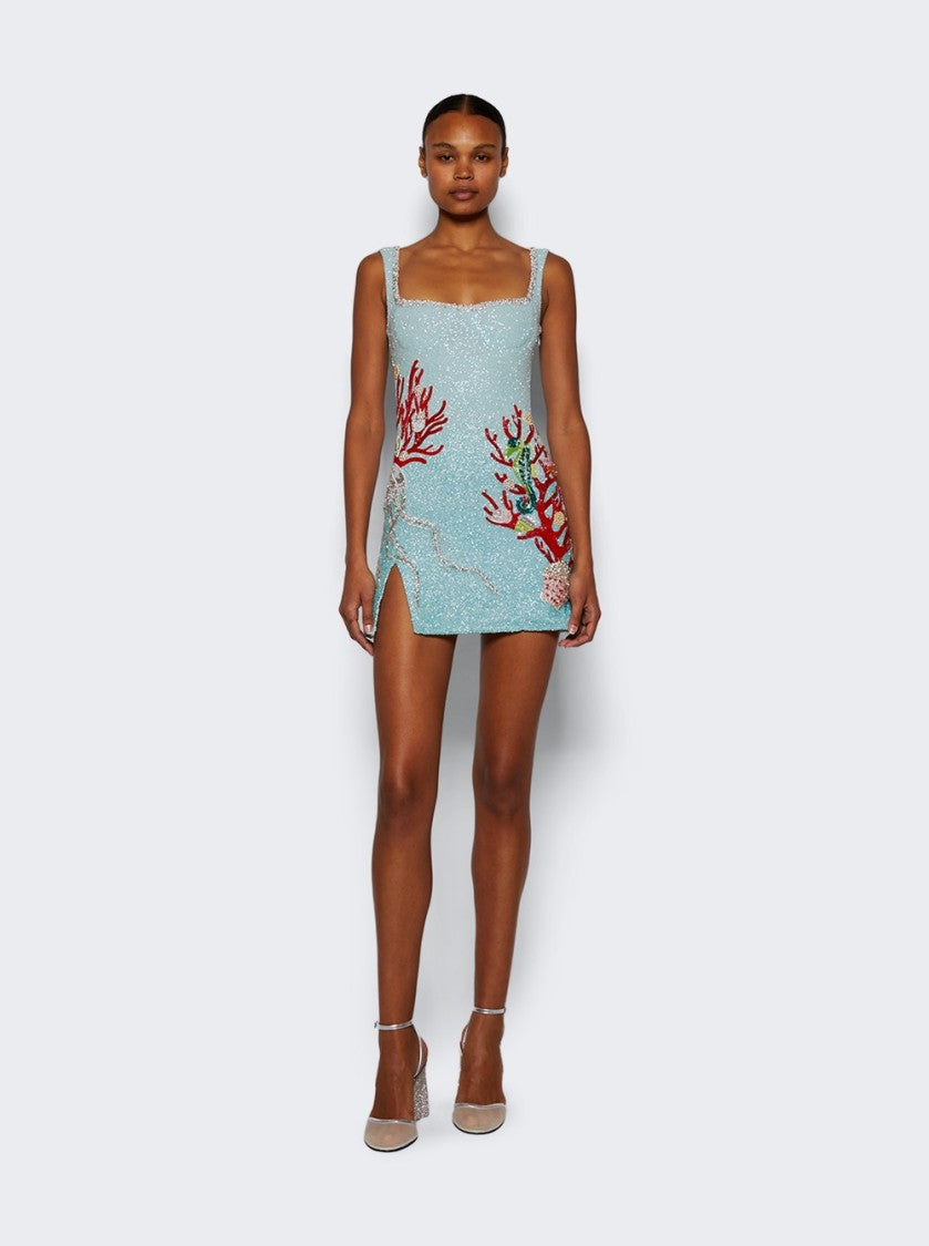 Clio Peppiatt Into The Ocean Dress Aqua