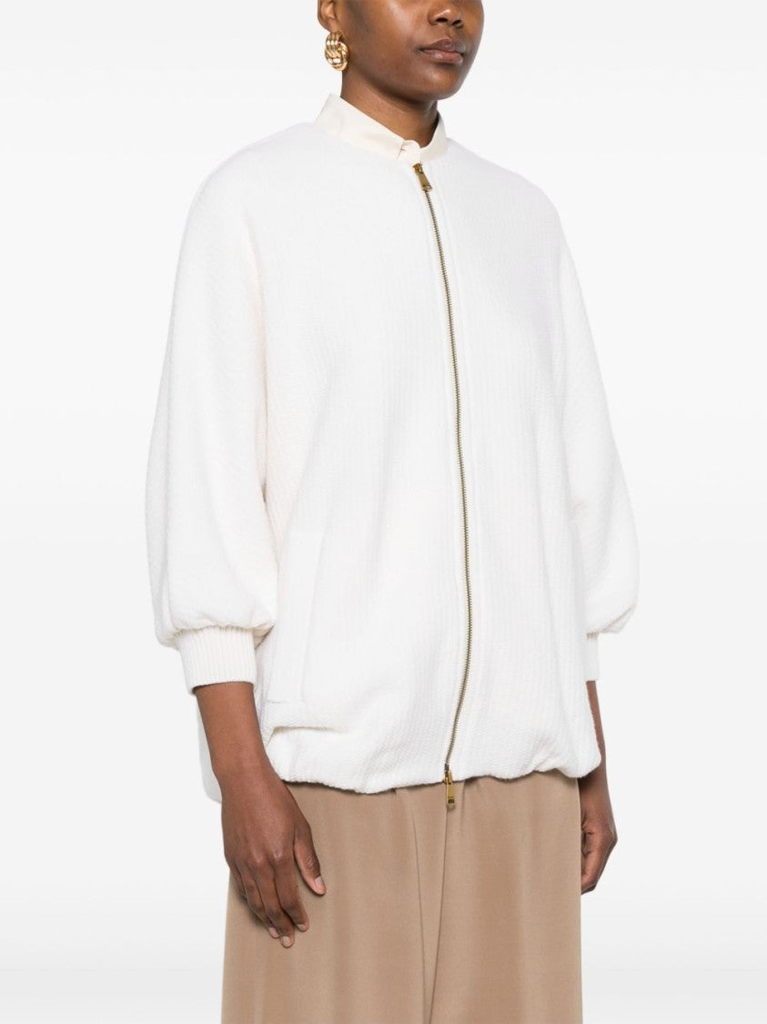 Max Mara Wide-Cut Jacket With Wide Kimono Sleeves