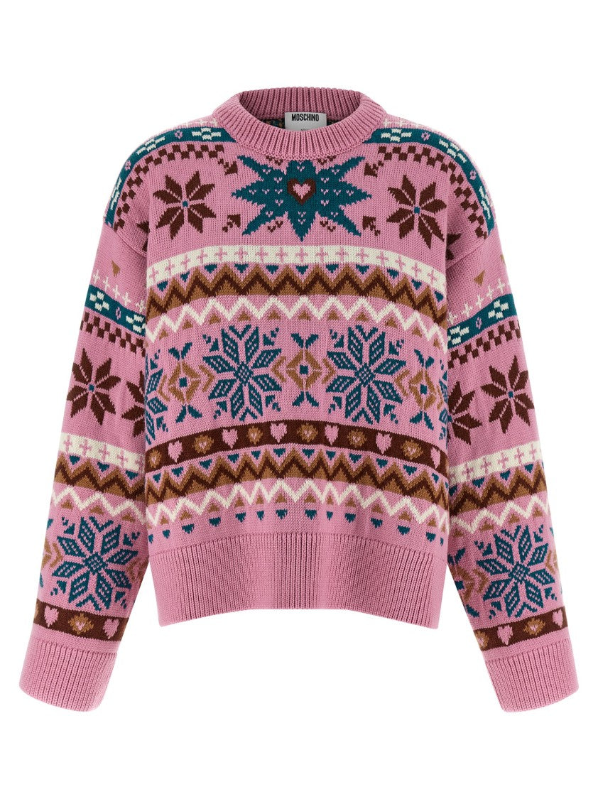 Moschino Intarsia Wool Sweater