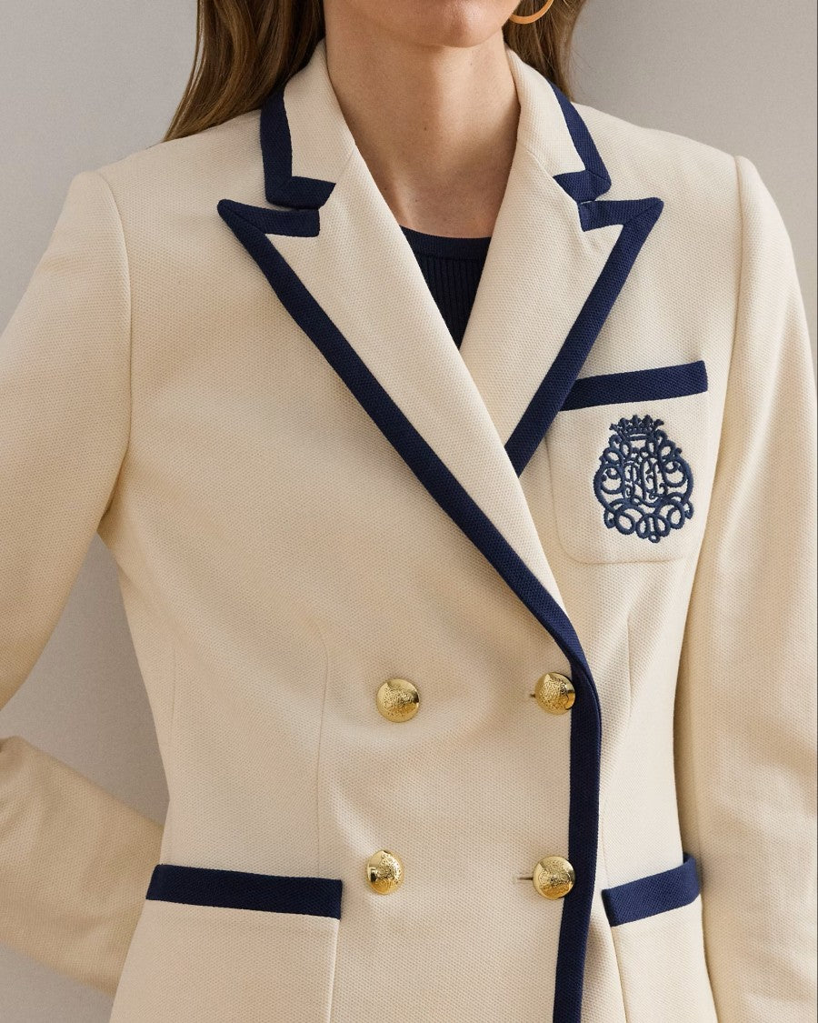 Lauren Ralph Lauren Natural Sportswear Pique Knit Blazer