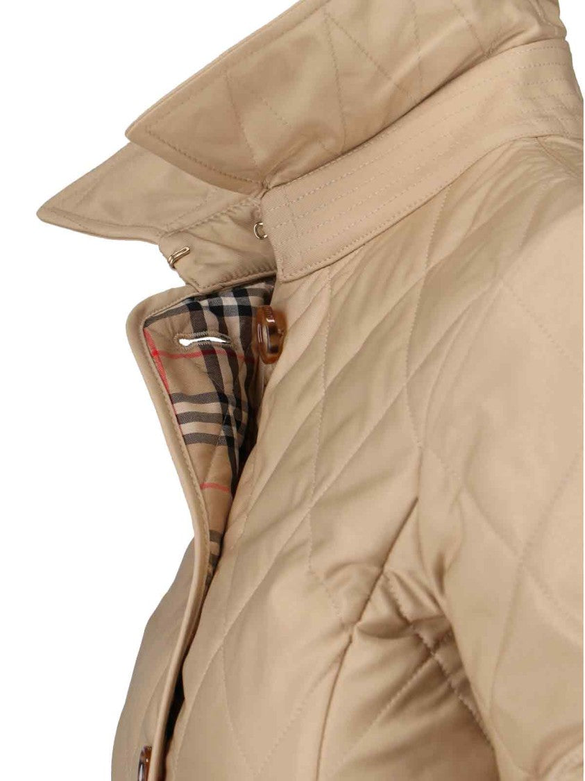 Burberry "Fernleigh" Jacket, In Beige Fabric