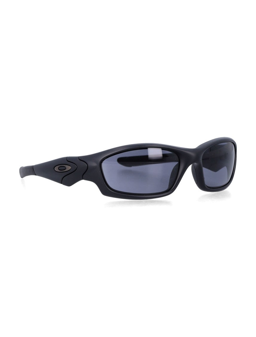 Oakley Matte Black Straight Jacket Sunglasses With High Definition Optics