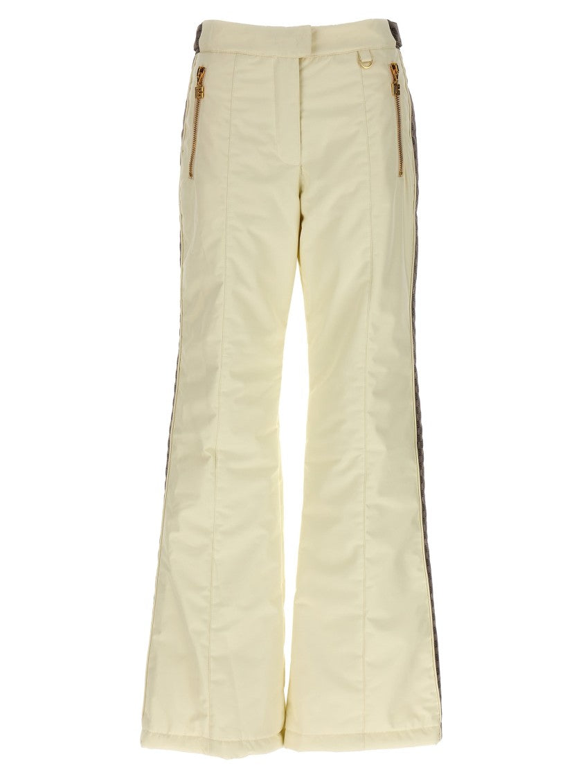Balmain Slightly Flared Ski Pants With Monogram Inserts