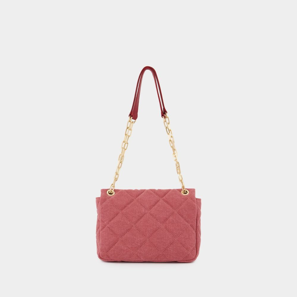 Vanessa Bruno Grand Moon Bag - Linen - Pink