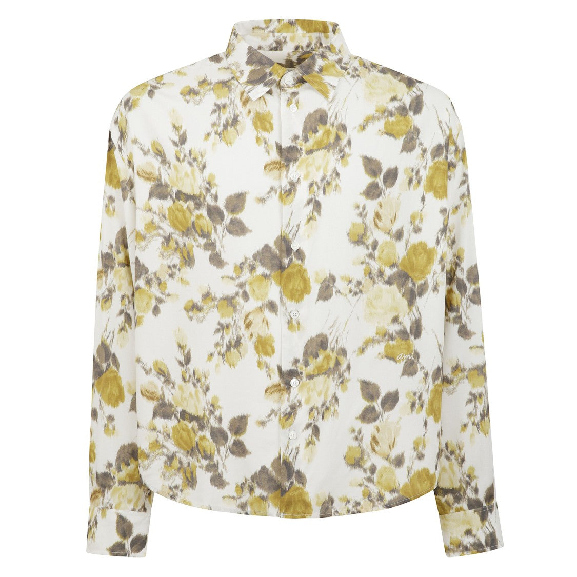 Ami Paris Floral Print Viscose Shirt