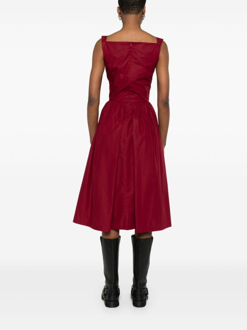 Vivienne Westwood Draped Poppy Red Dress