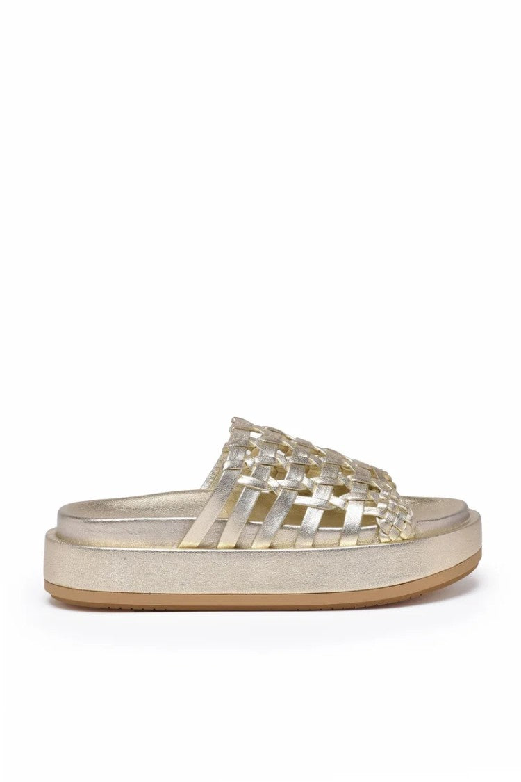 Paloma Barceló Wedge Mule - Beige
