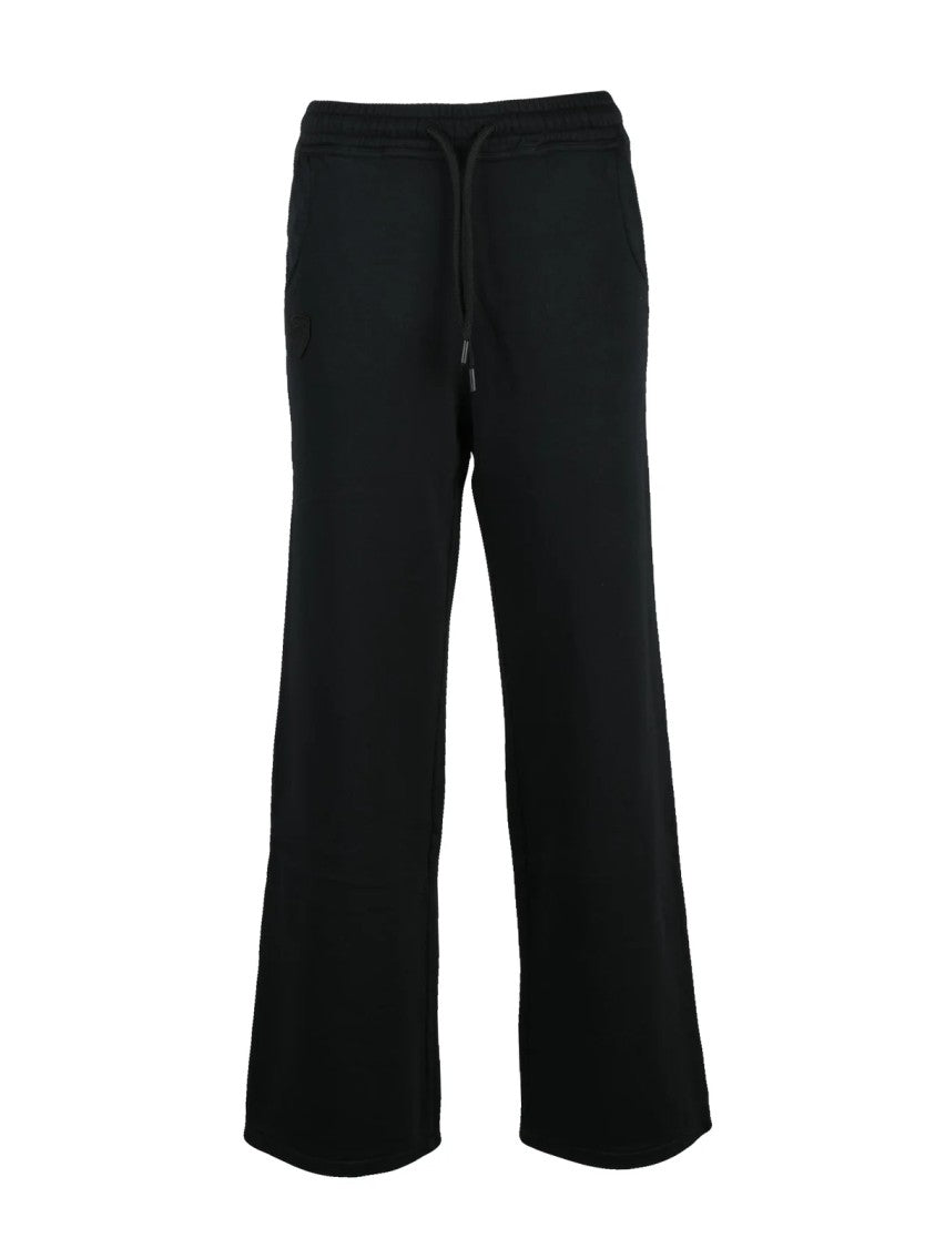 Blauer Black Cotton Wide-Leg Sweatpants