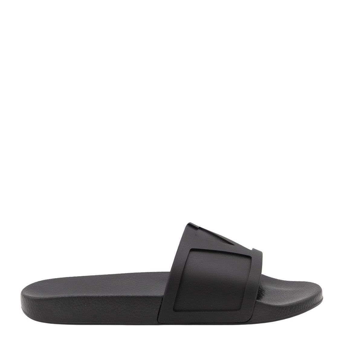 Valentino Garavani Contoured Flat Slide Shoes With Embossed Strap