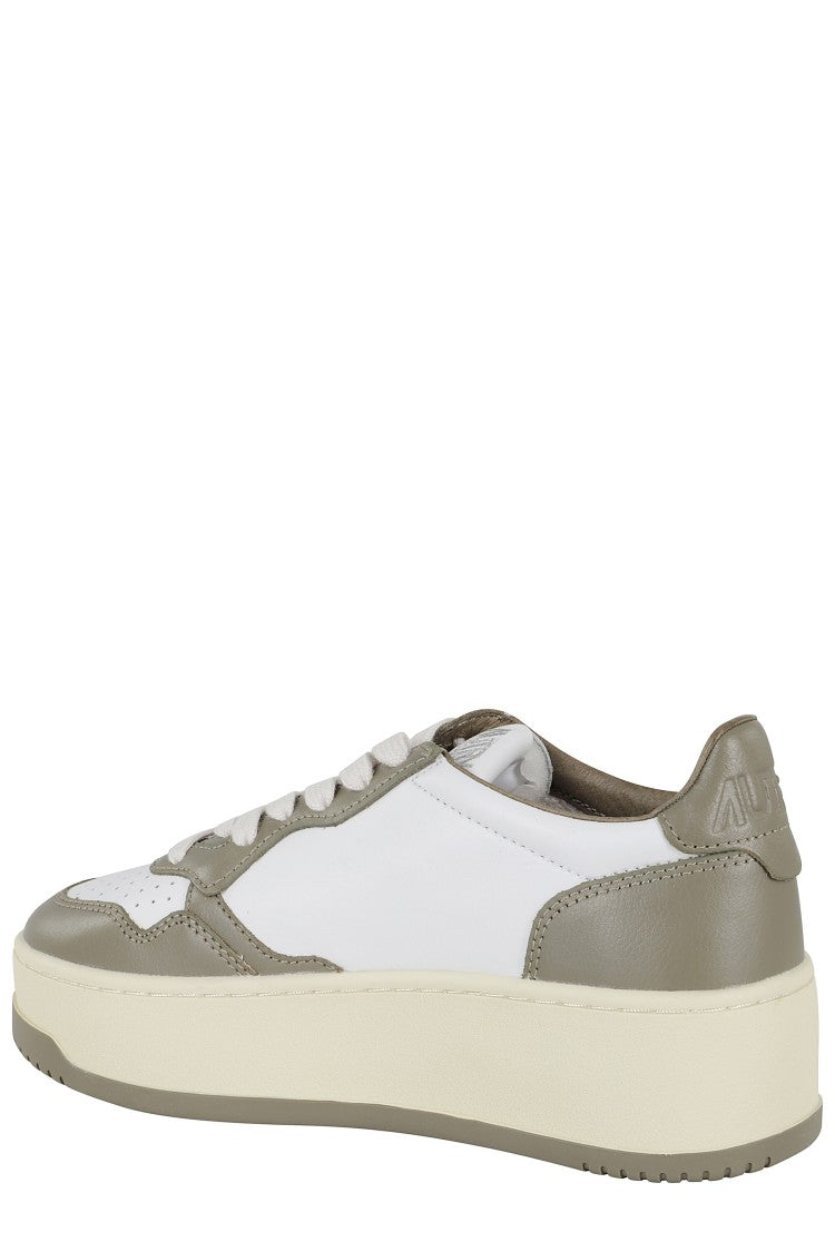 Autry Platform Sneakers With Military Green Accents